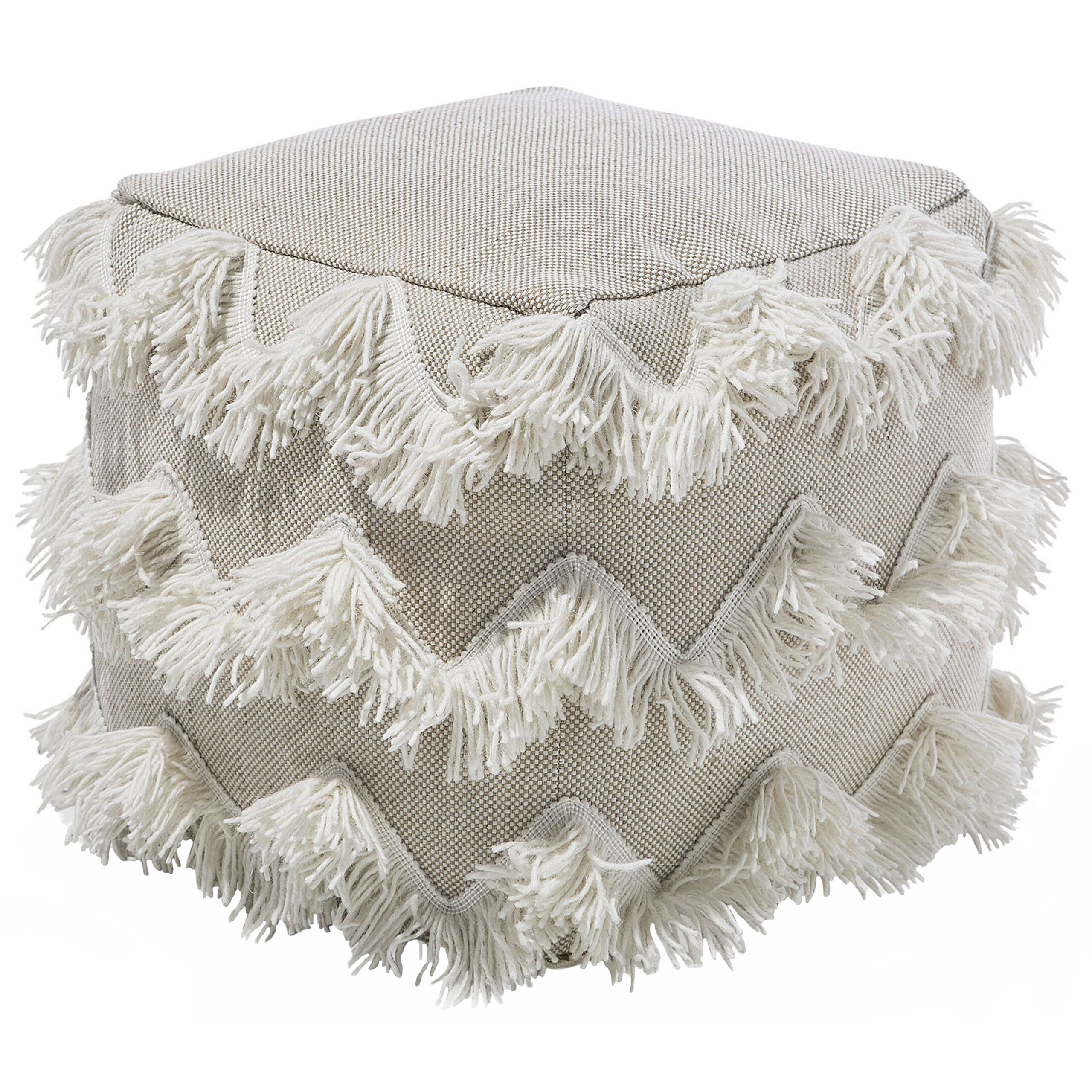 Puf NASHIK Bomuld Beige