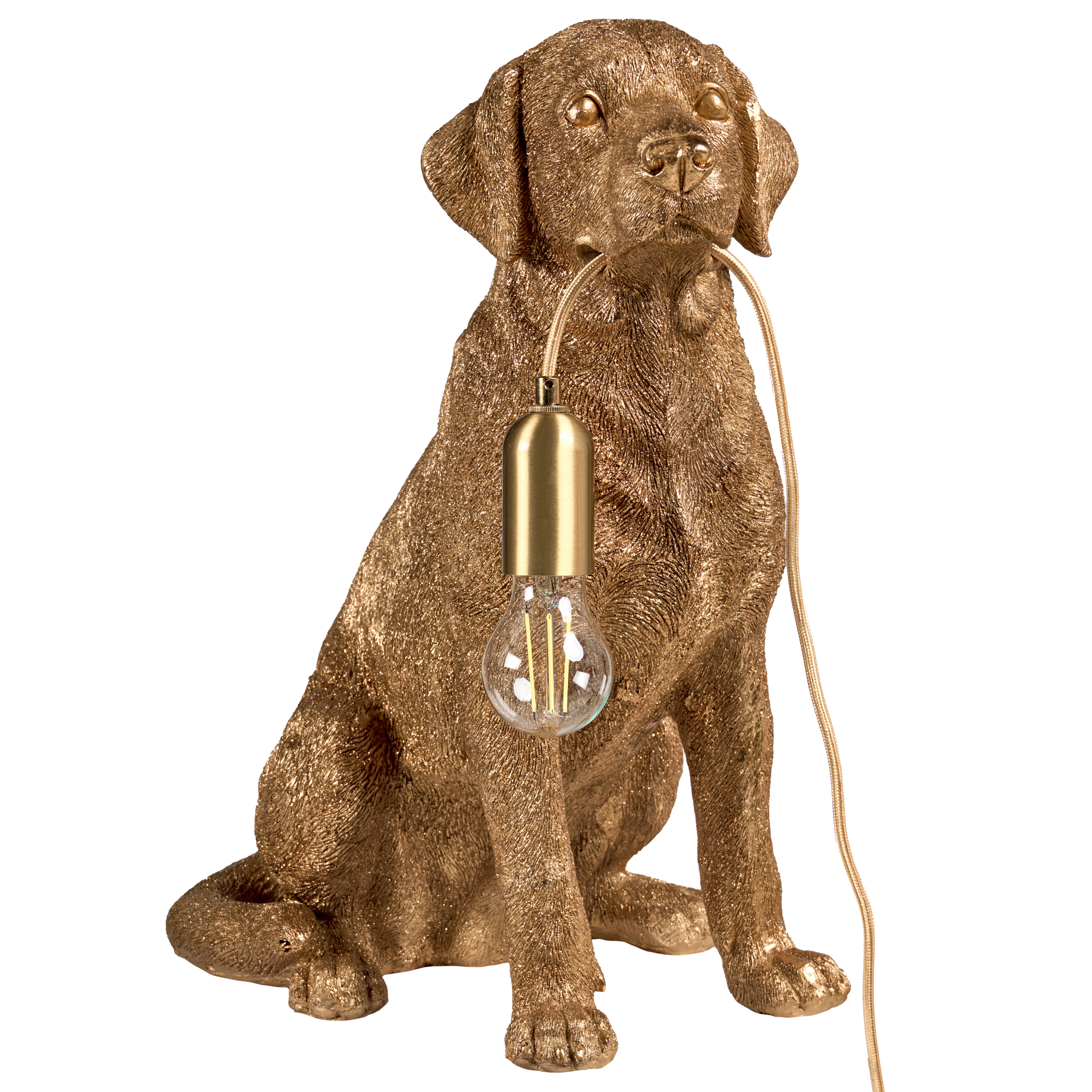 Bordlampe Hund MARLEY Guld