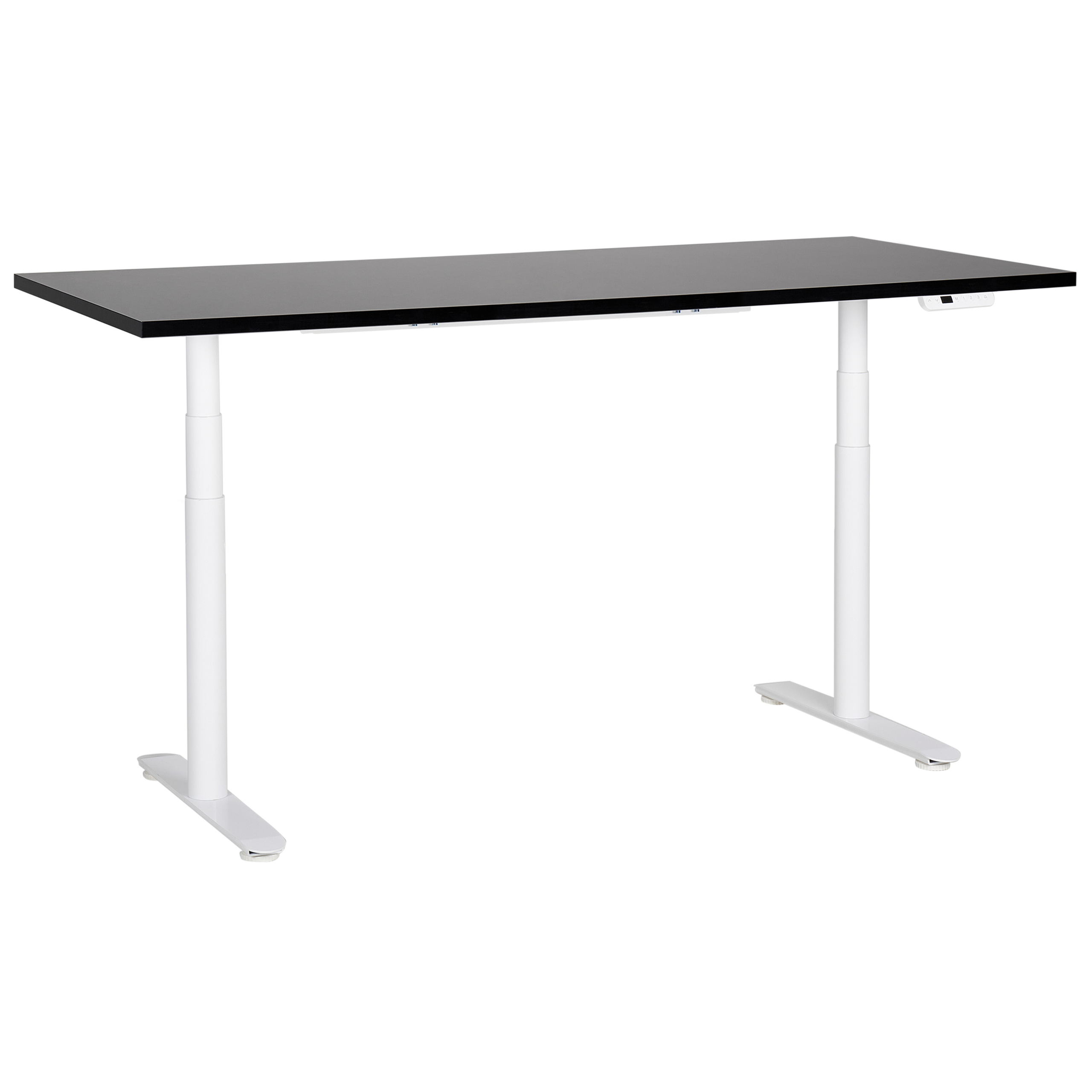 Elektrisk justerbart hæve sænkebord DESTINAS 180 cm 80 cm Sort/hvid
