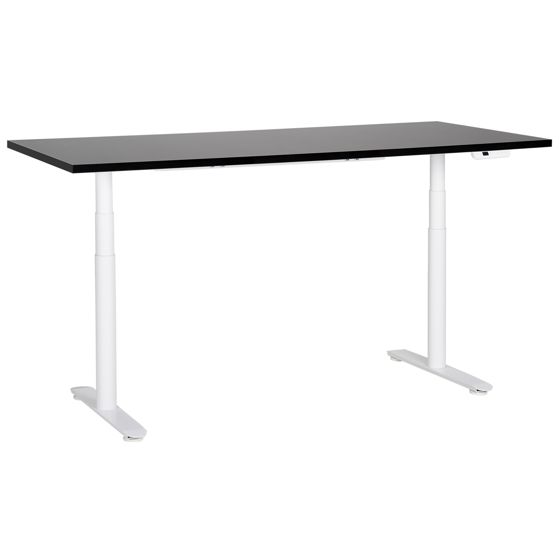 Elektrisk justerbart hæve sænkebord DESTINAS 180 cm 80 cm Sort/hvid