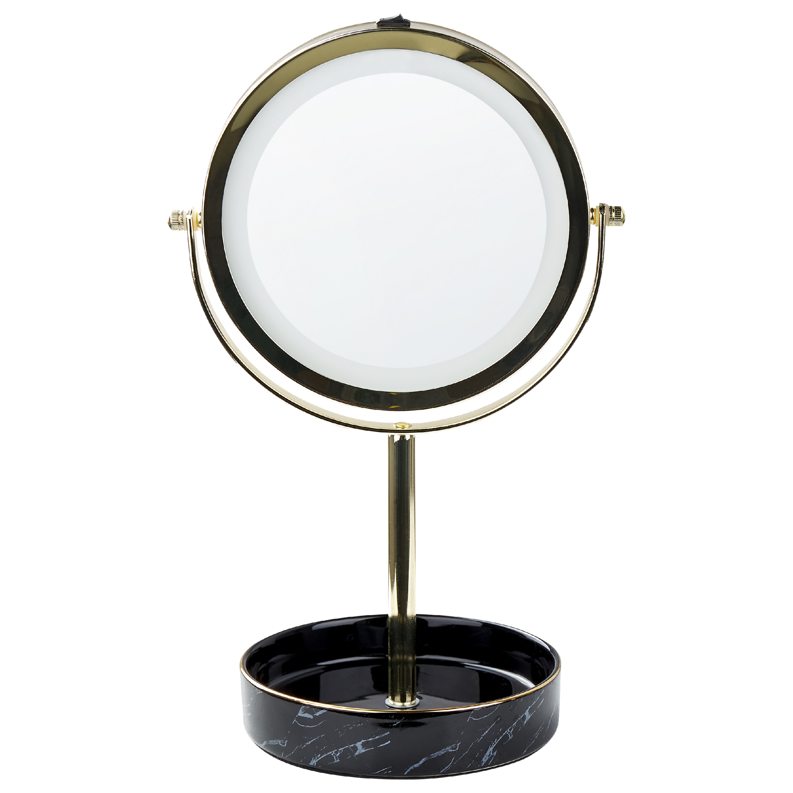 Makeup spejl LED SAVOIE Sort/guld