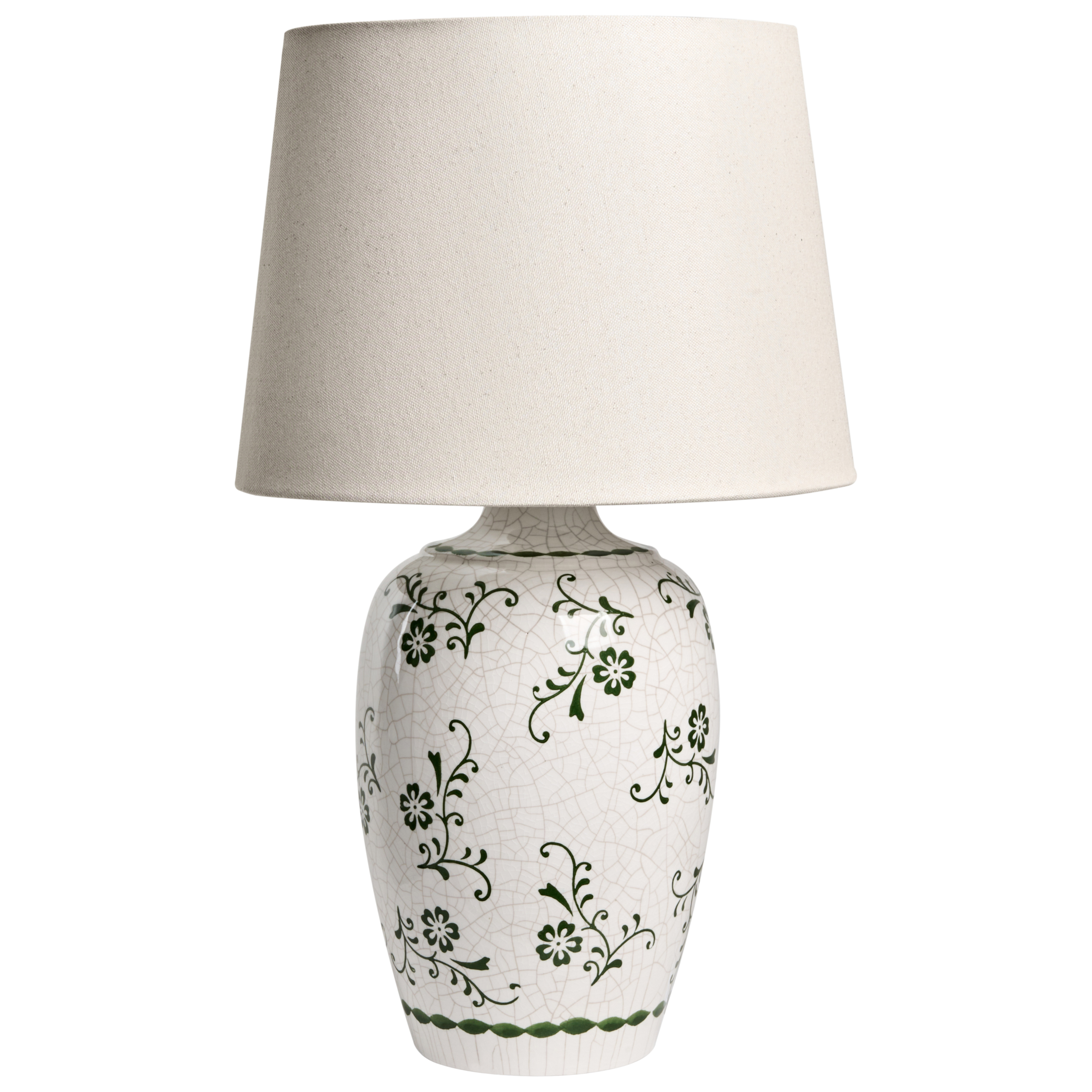 Bordlampe JINNY Keramik Hvid