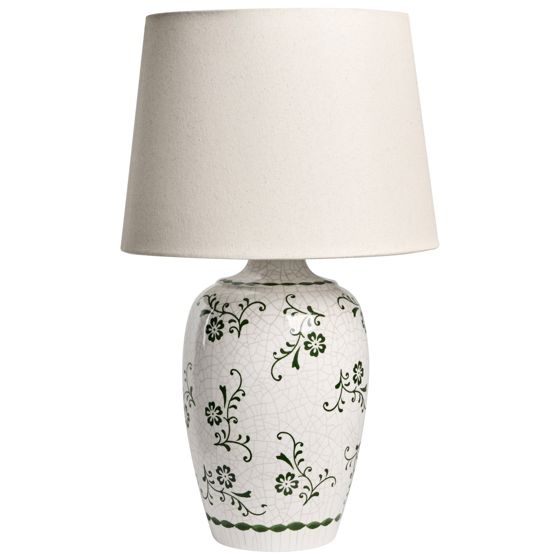 Bordlampe JINNY Keramik Hvid