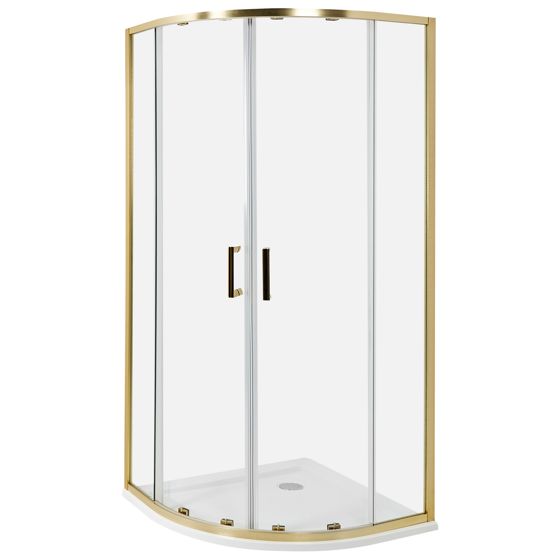 Brusekabine JUKATAN 90 x 90 x 185 cm Guld
