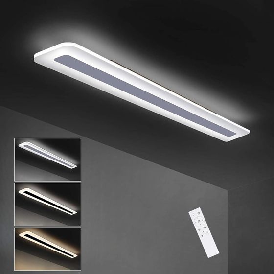NETTLIFE LED - loftlampepanel, dæmpbar, med fjernbetjening, 40W, 100CM
