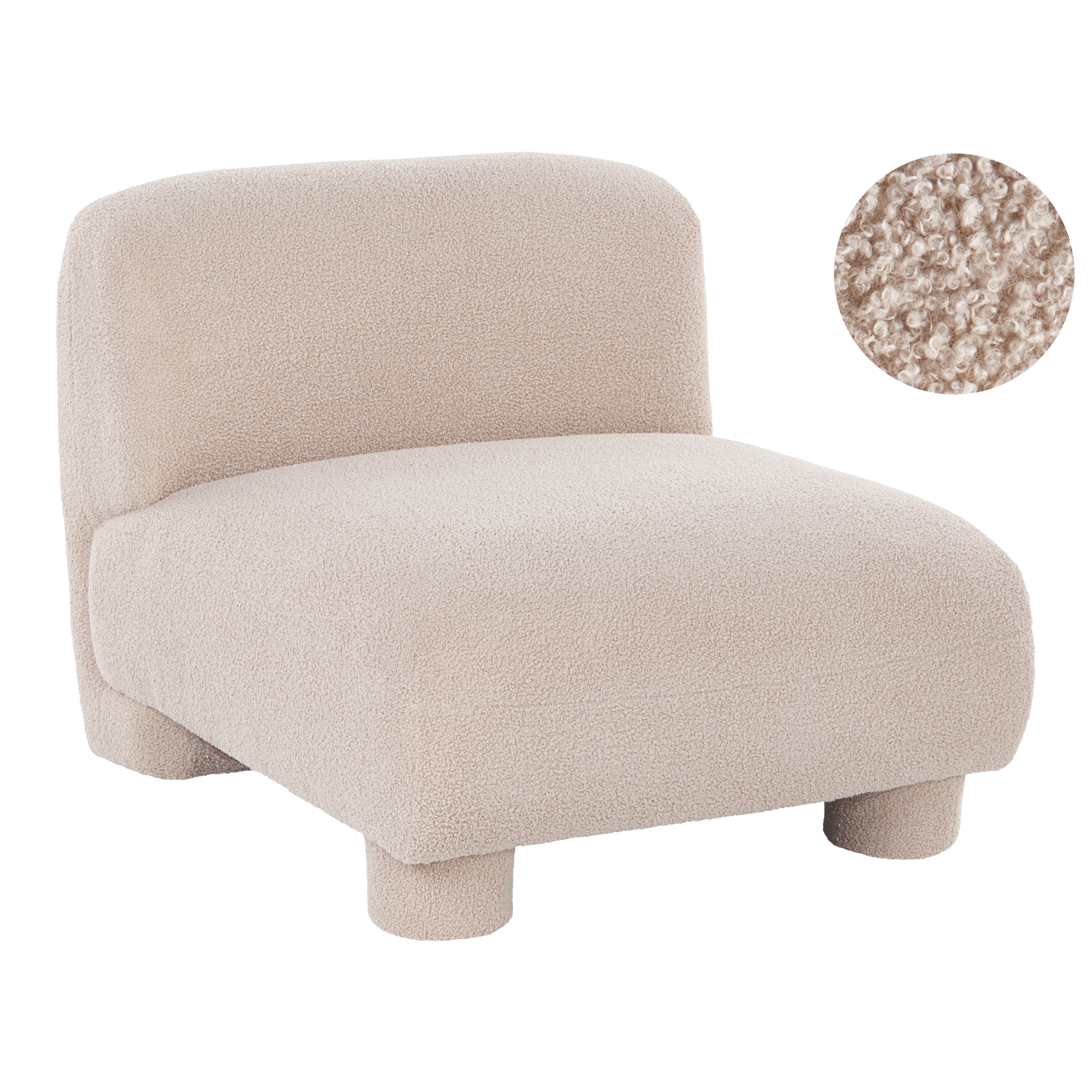 Stol Modul MJALBI Boucle Beige