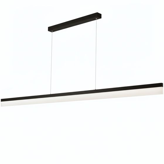 TOOLIGHT hængende loftlampe APP1695-CP 200cm LED Sort 200x1,2x150cm