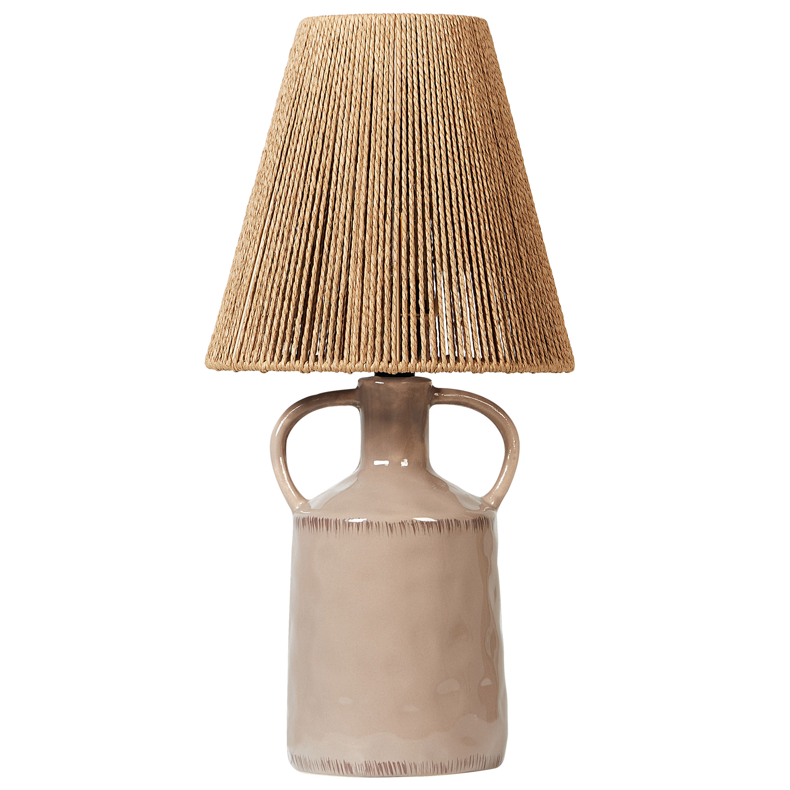 Bordlampe LARISSOS Keramik Brungrå