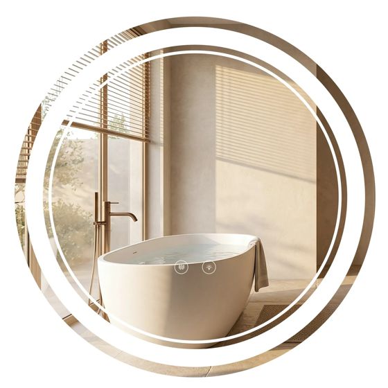 REA spejl SOFT 50 LED Gennemsigtig 2,5x50x50cm