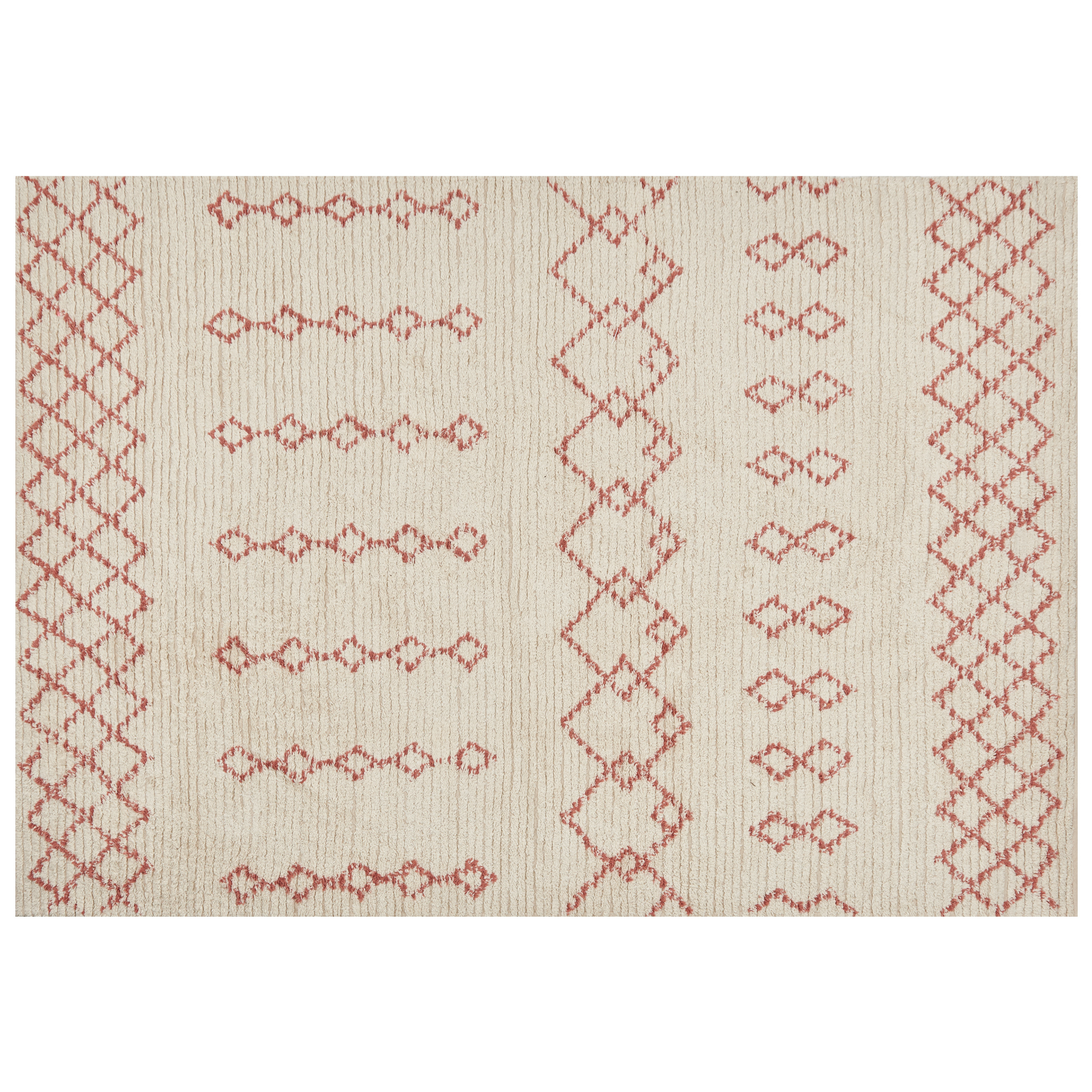Gulvtæppe BUXAR Beige 160 x 230 cm Bomuld