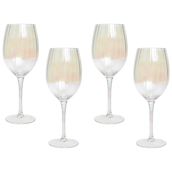 Sæt af 4 vinglas MORGANITE 530 ml Transparent