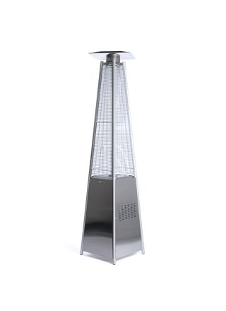 Fornorth Terrassevarmer Pyramid 13kW gasdrevet, rustfrit stål