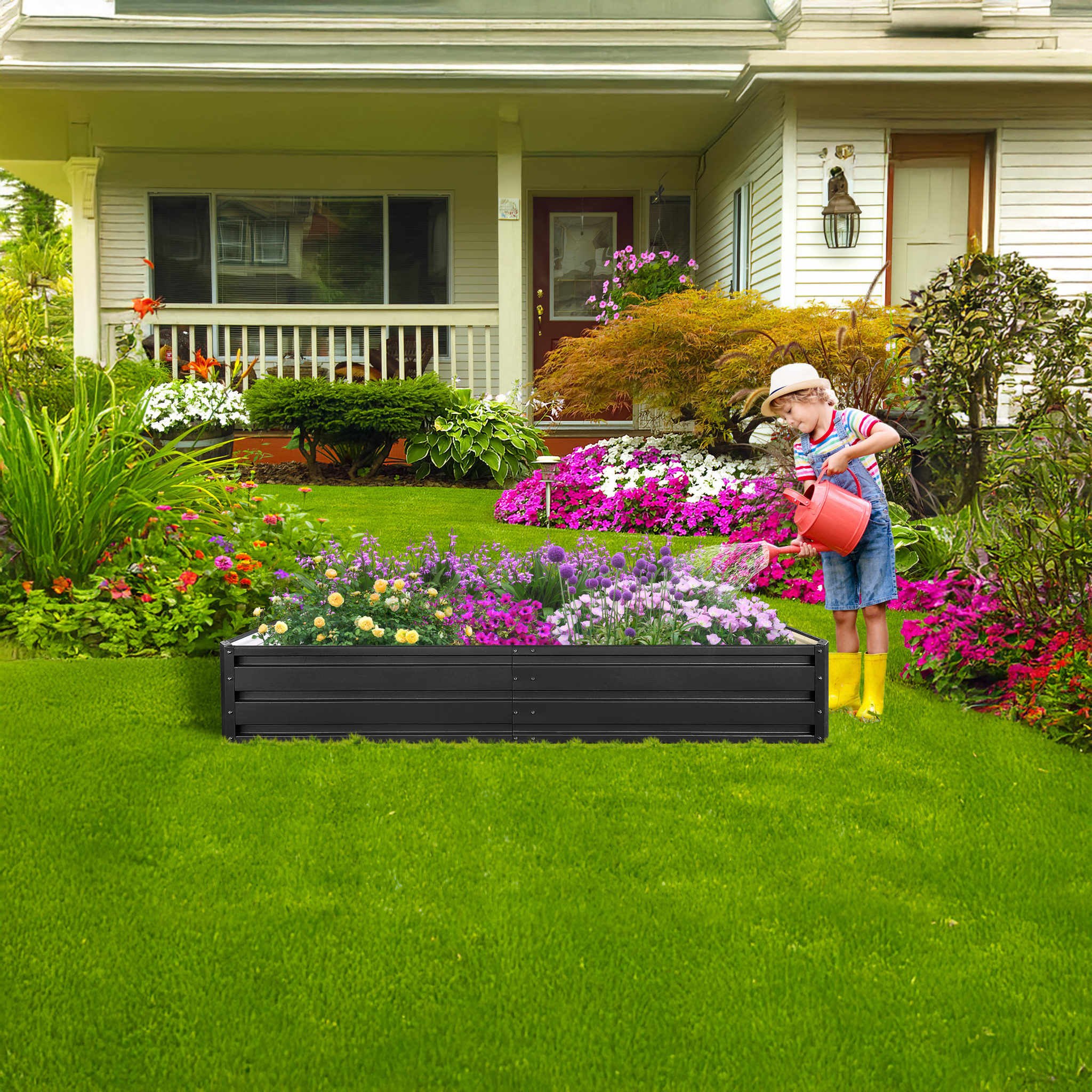 Lykke Plantekasse 180x90x30cm, Sort