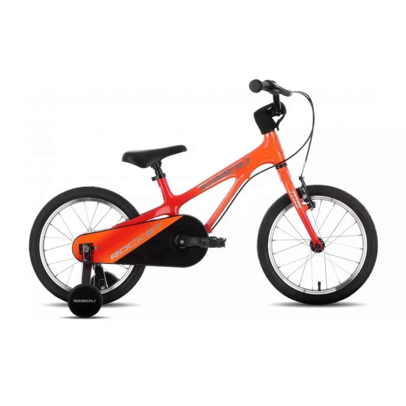 Tabou Rocket MG ekstra let børnecykel, 16" rød-orange