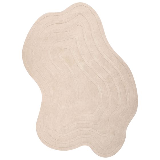 Gulvtæppe SATNA Beige 160 x 230 cm Uld
