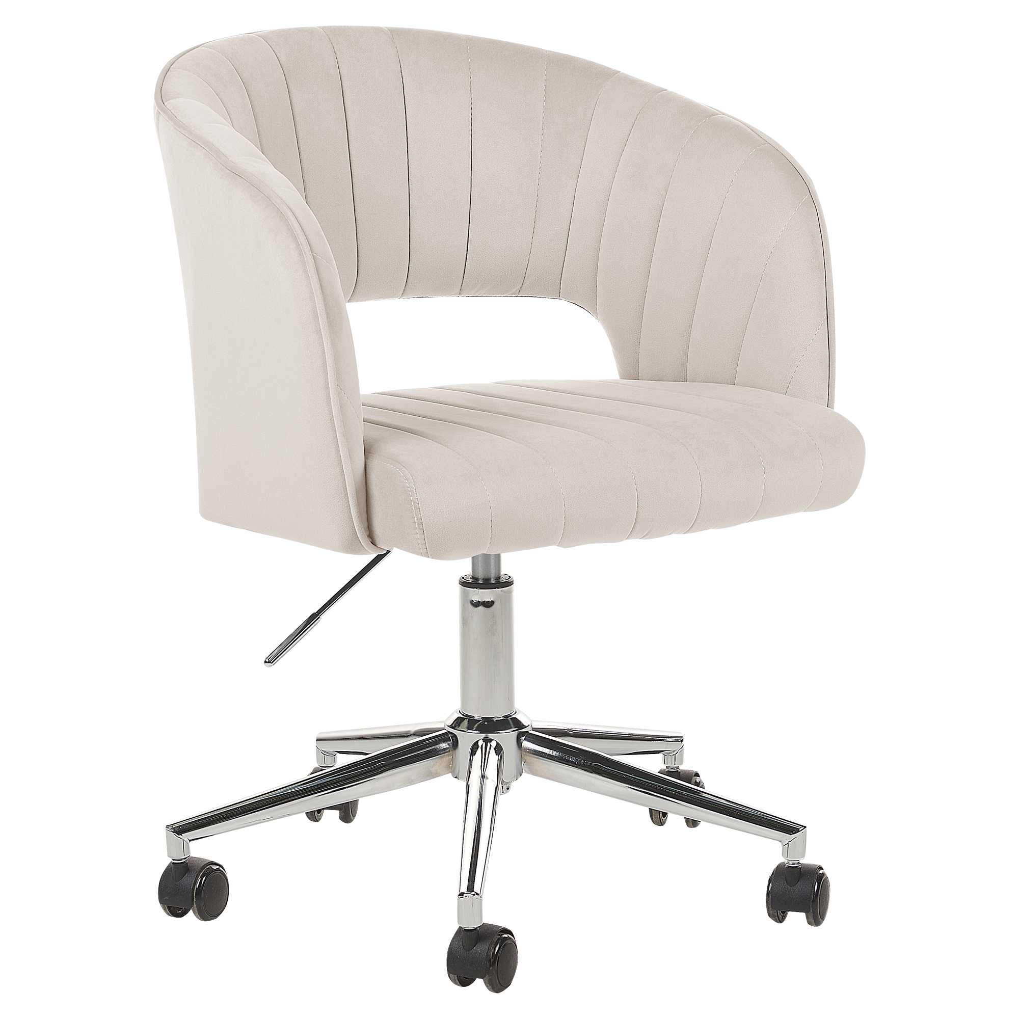 Skrivebordsstol KATONAH Velour Lys Beige