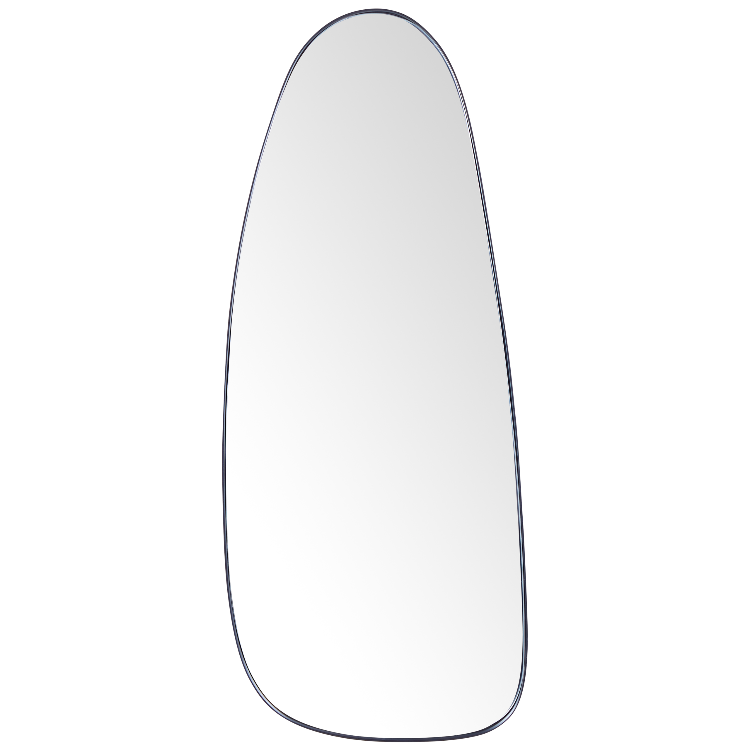 Vægspejl CERGY 39 cm 95 cm Metal Sort