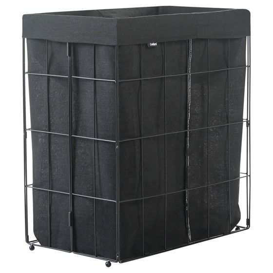 Vasketøjskurv CULPINA Metal Sort 100 L