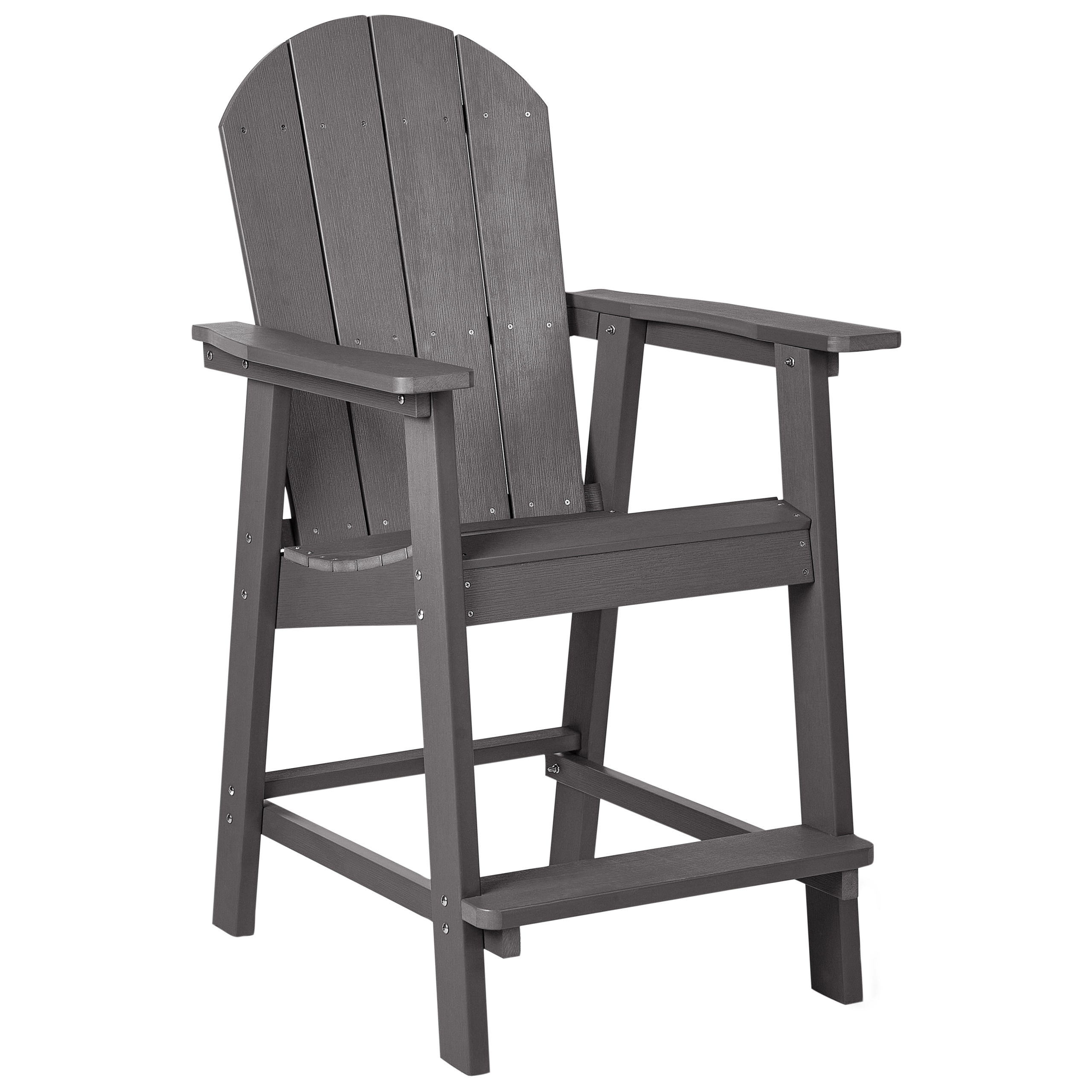 Have barstol ADIRONDACK Syntetisk materiale Mørkegrå