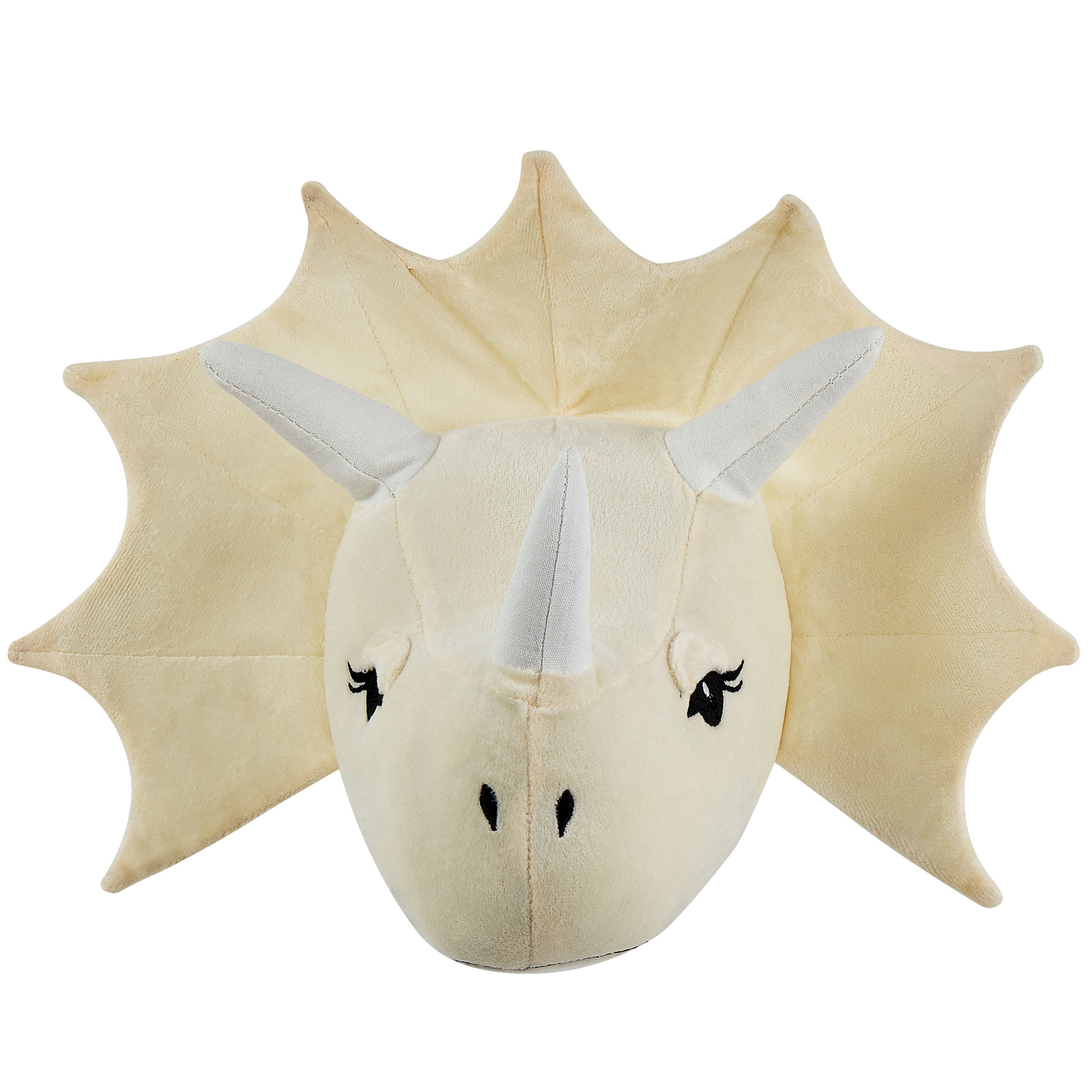 Vægdekorationer til børn Dinosaur REXX 29 cm Bomuld Lys Beige