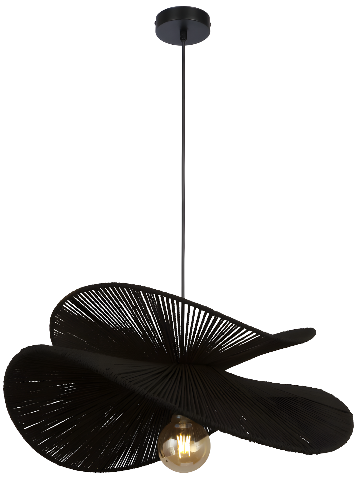 TOOLIGHT hængende loftlampe APP1833-1CP Sort 61x61x26,5cm