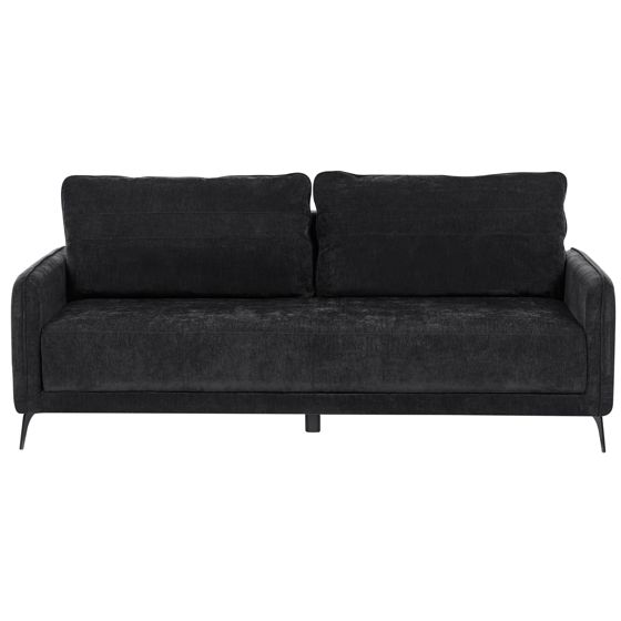 Sovesofa 3 personers HEMING Chenille Sort