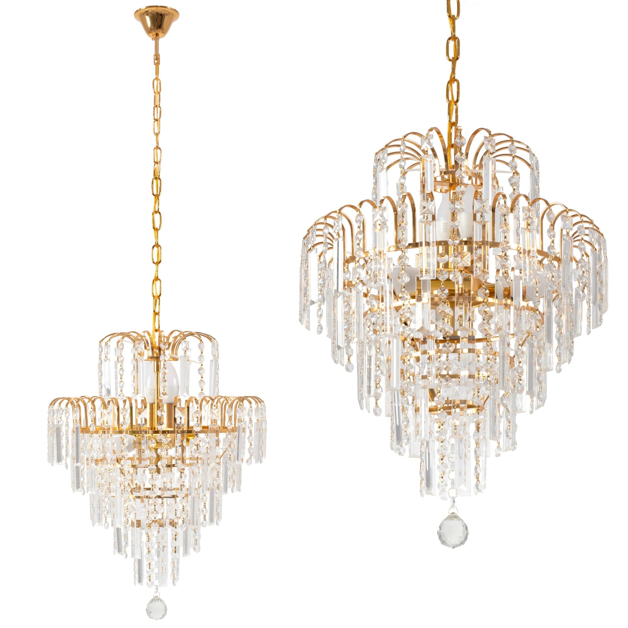 TOOLIGHT hængende loftlampe 312358 Guld 40x40x47cm
