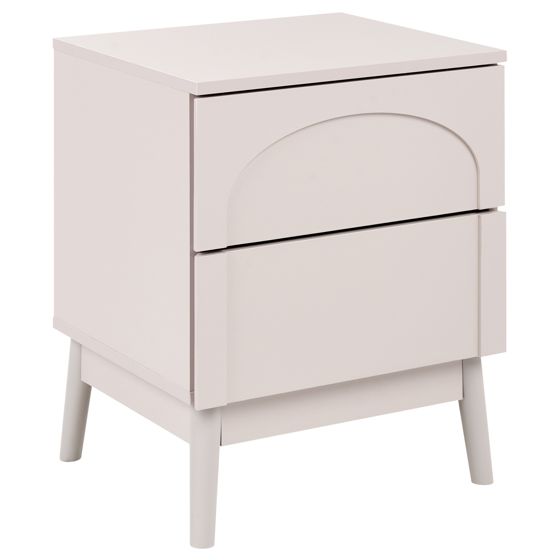 Natbord med 2 skuffer BOULIA Lys Beige