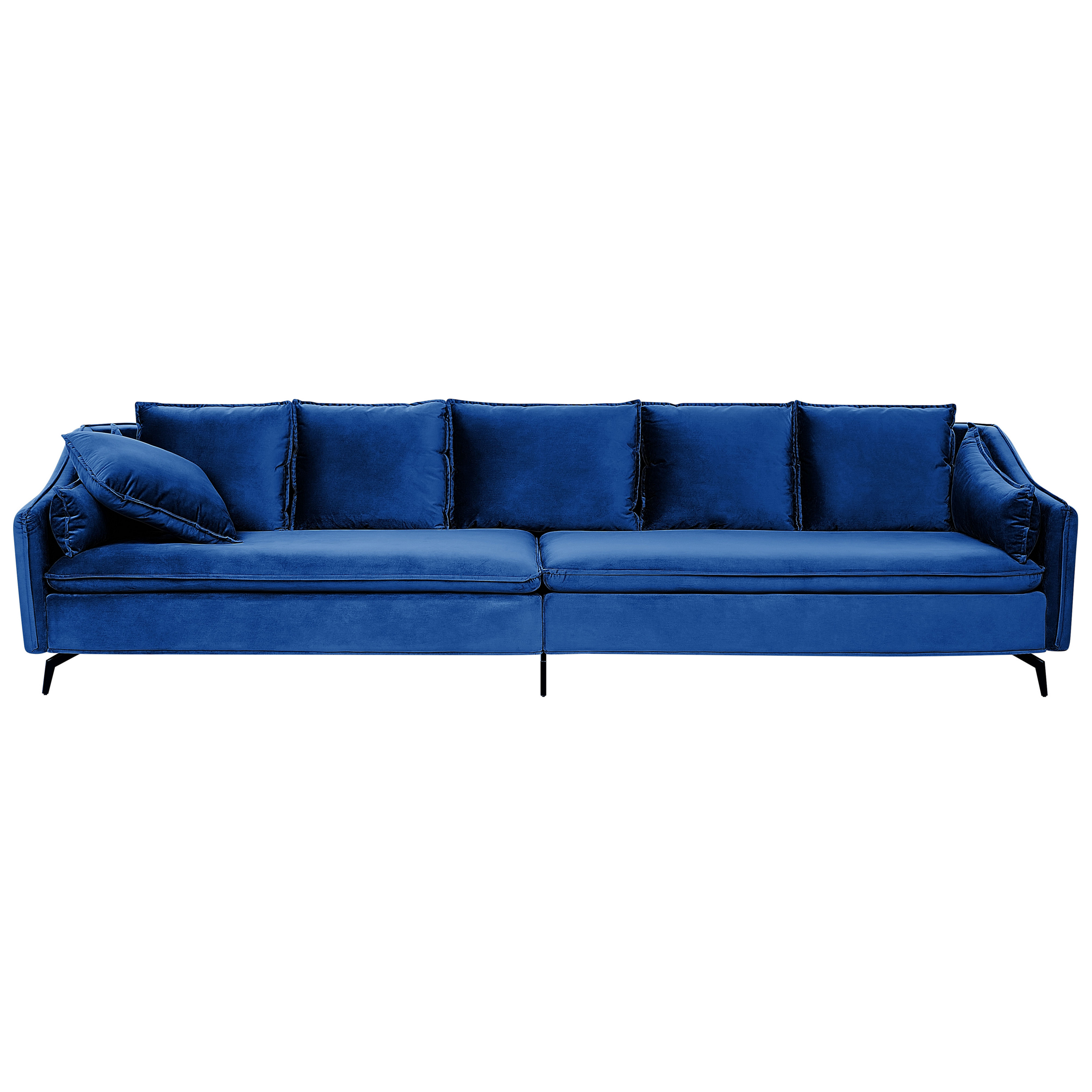 Sofa 4 personers AURE Velour Navy Blå