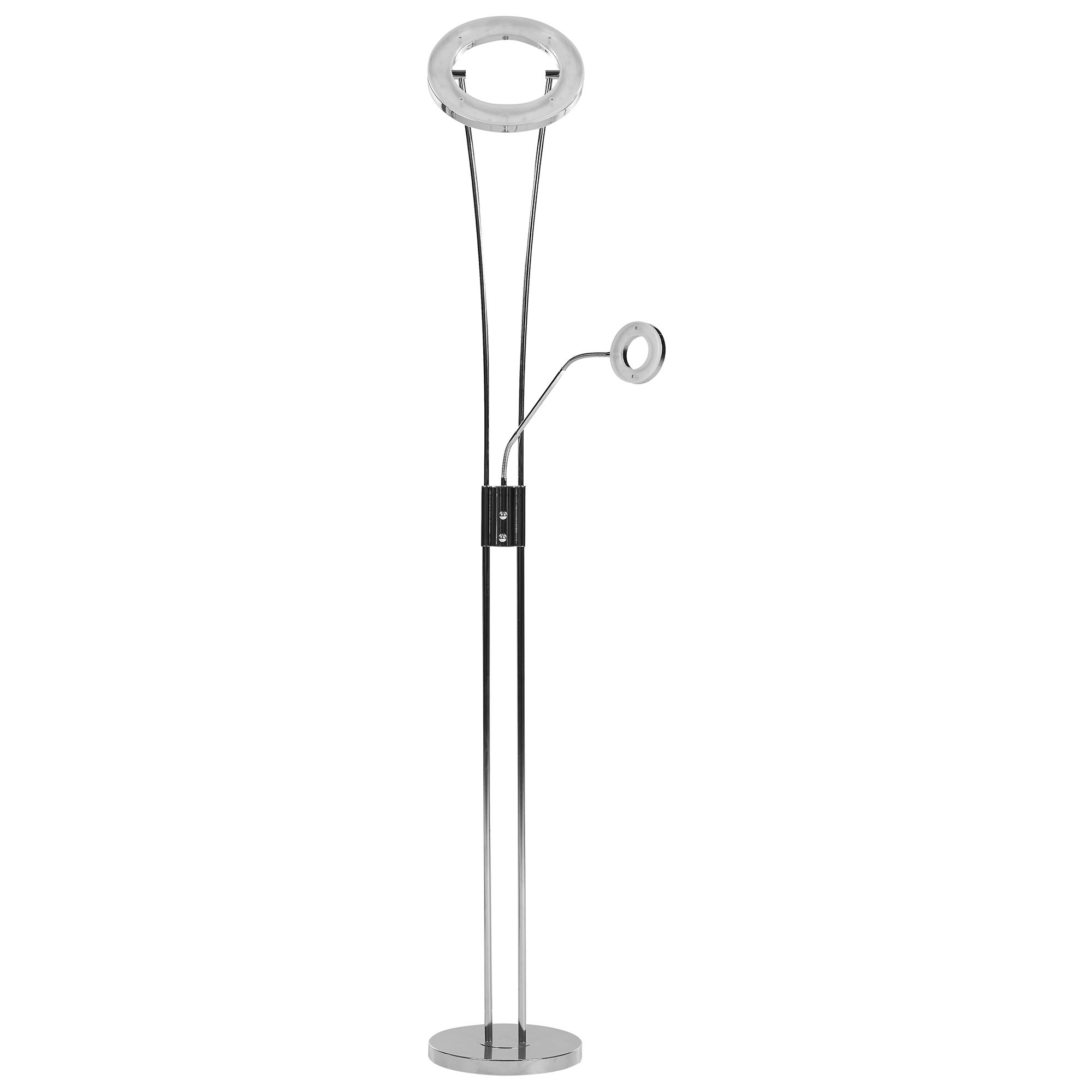 LED-gulvlampe KENNET  Med dæmpning Metal Sølv