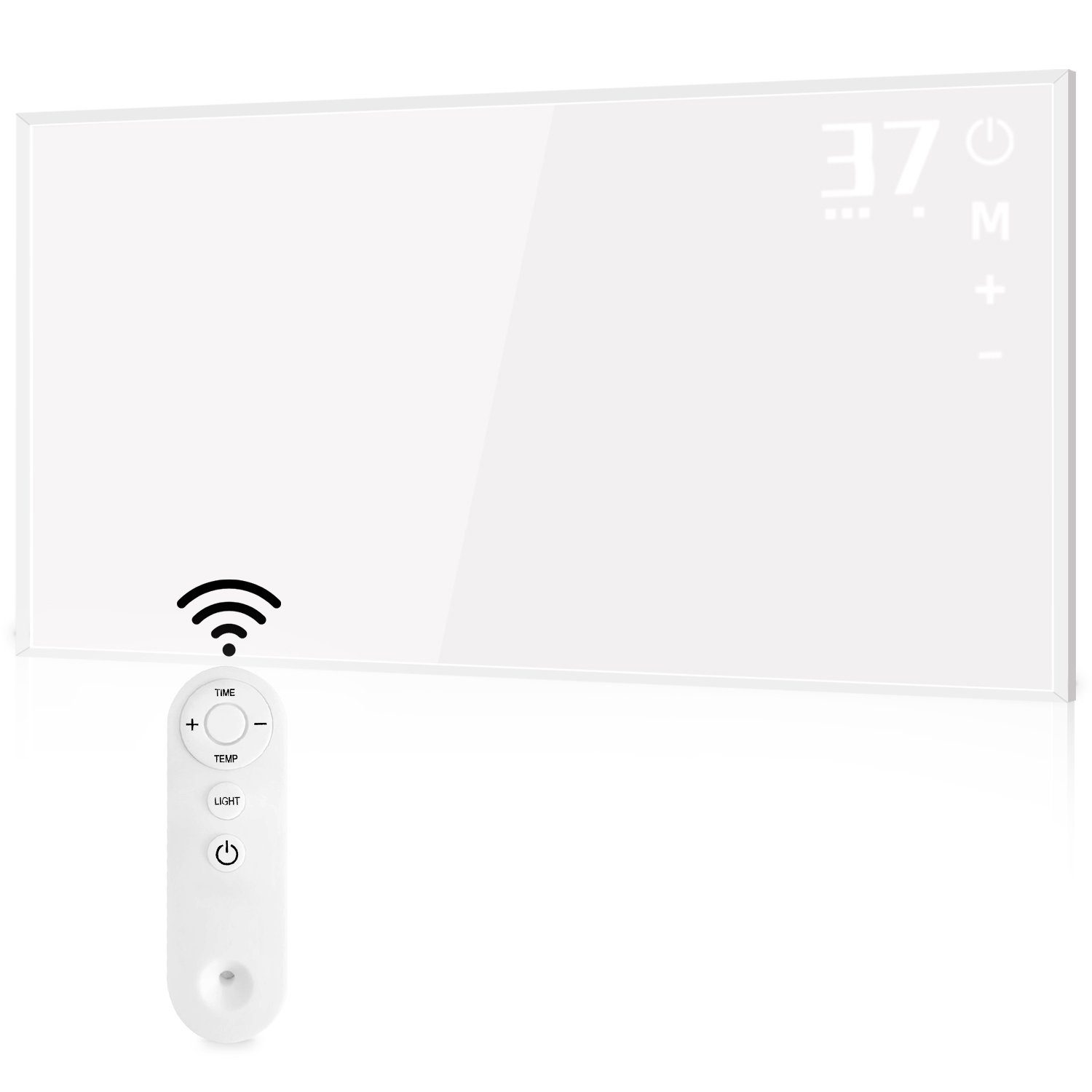 NETTLIFE infrarød varmeovn 450W med fjernbetjening
