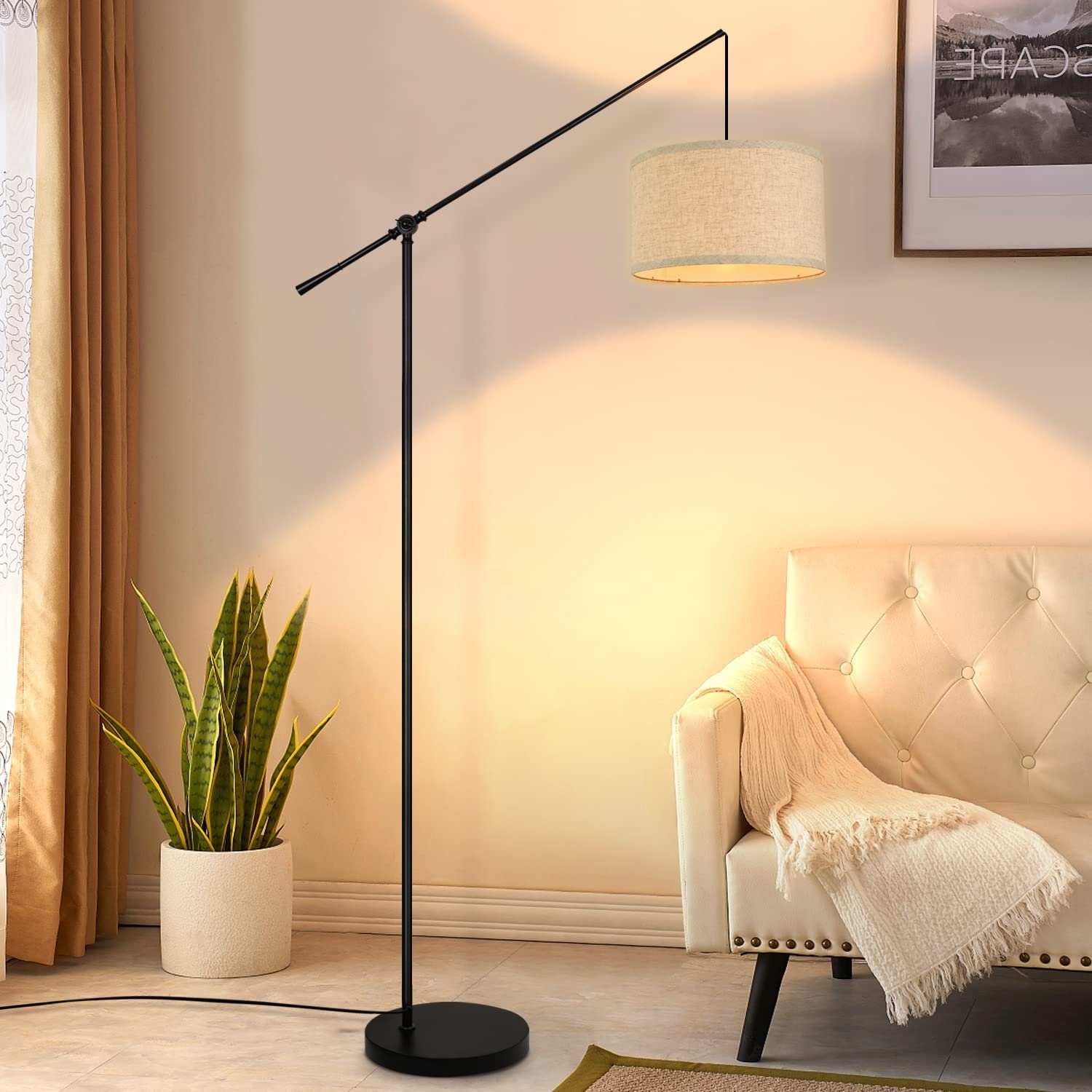 NETTLIFE Moderne Gulvlampe Gulvlampe Design Dekorativ Buelampe E27 til Stue
