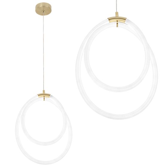 TOOLIGHT hængende loftlampe LED G021-CP Guld 36x32x36cm