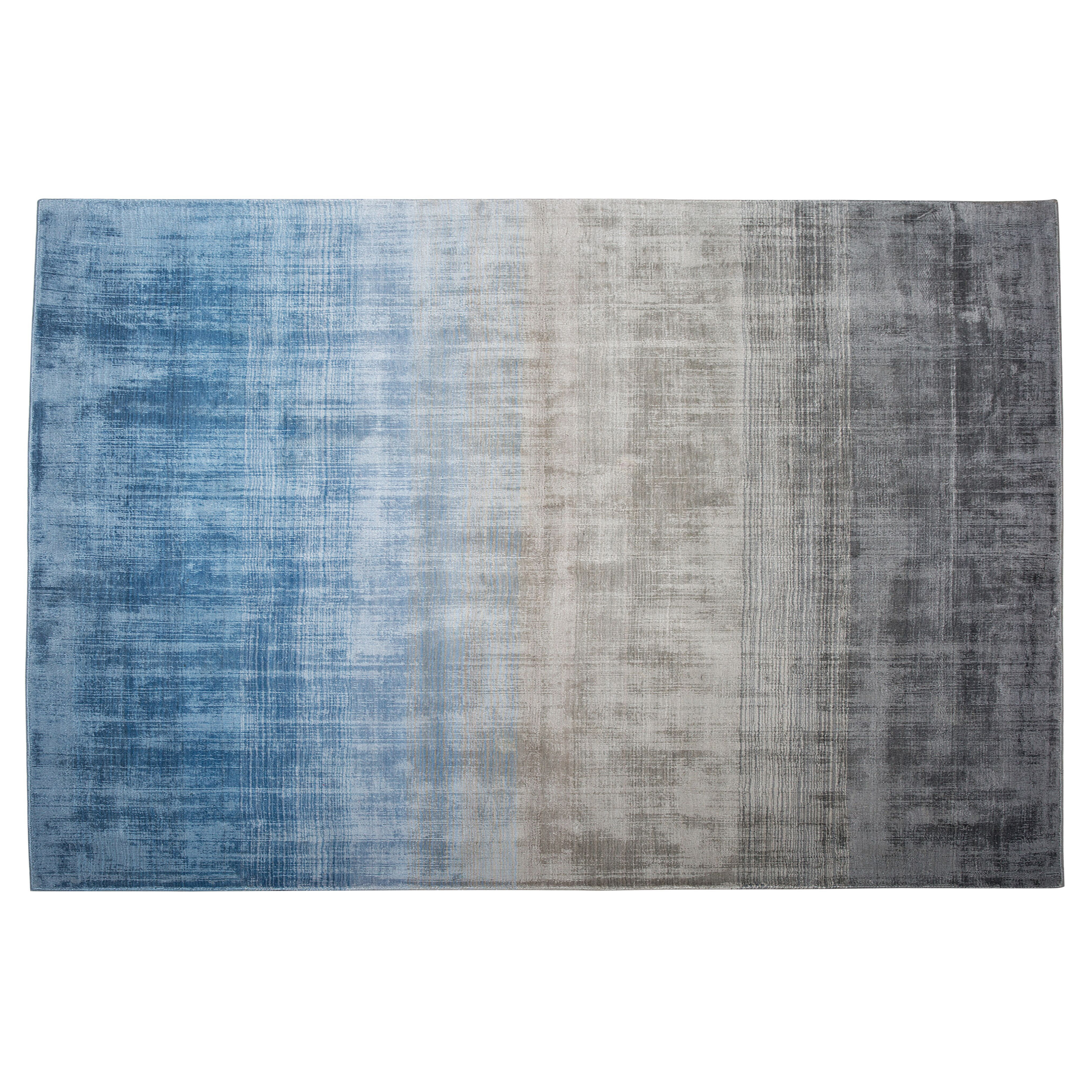 Gulvtæppe ERCIS Blå 140 x 200 cm Viskose