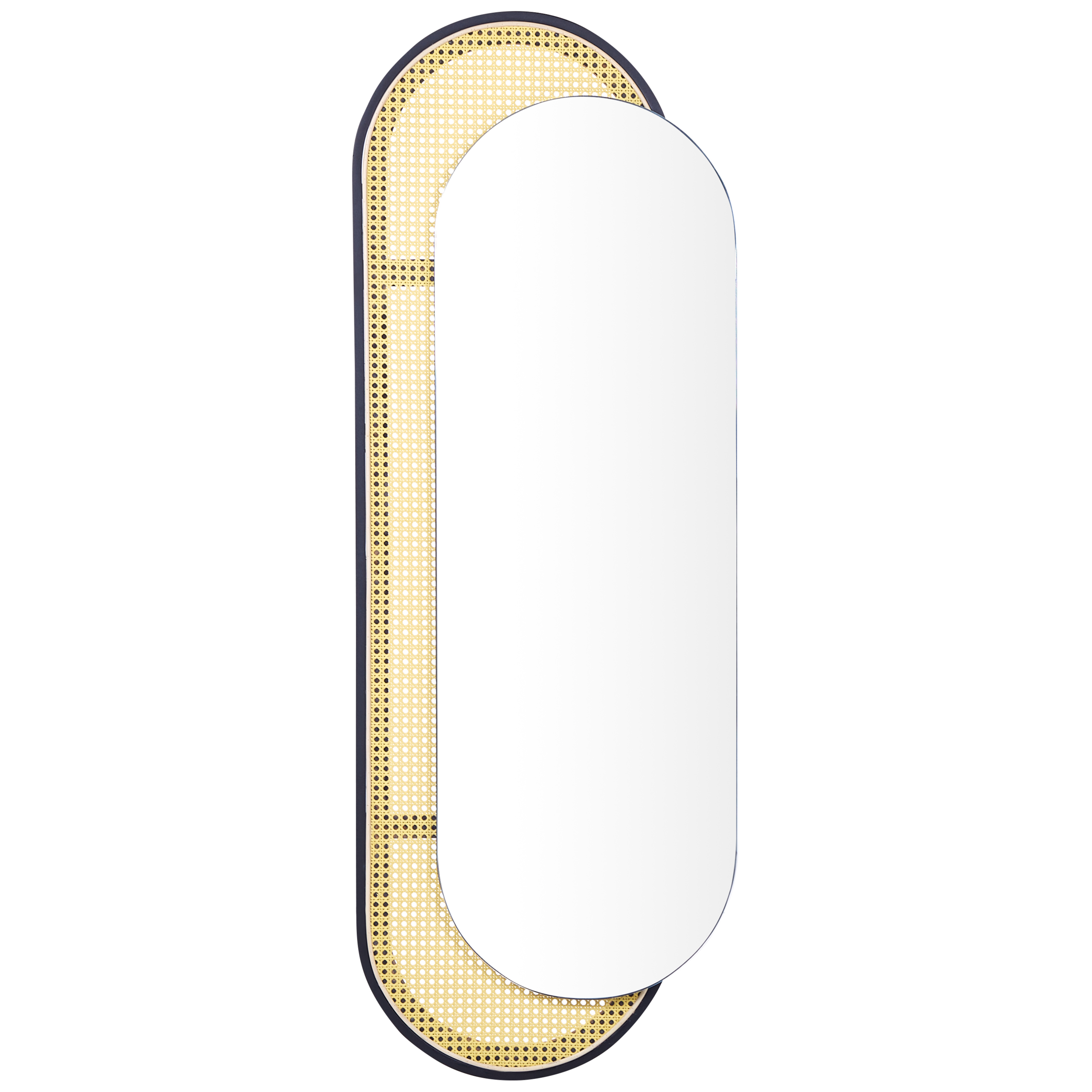 Vægspejl CREIL 51 cm 143 cm PE-rattan Naturlig