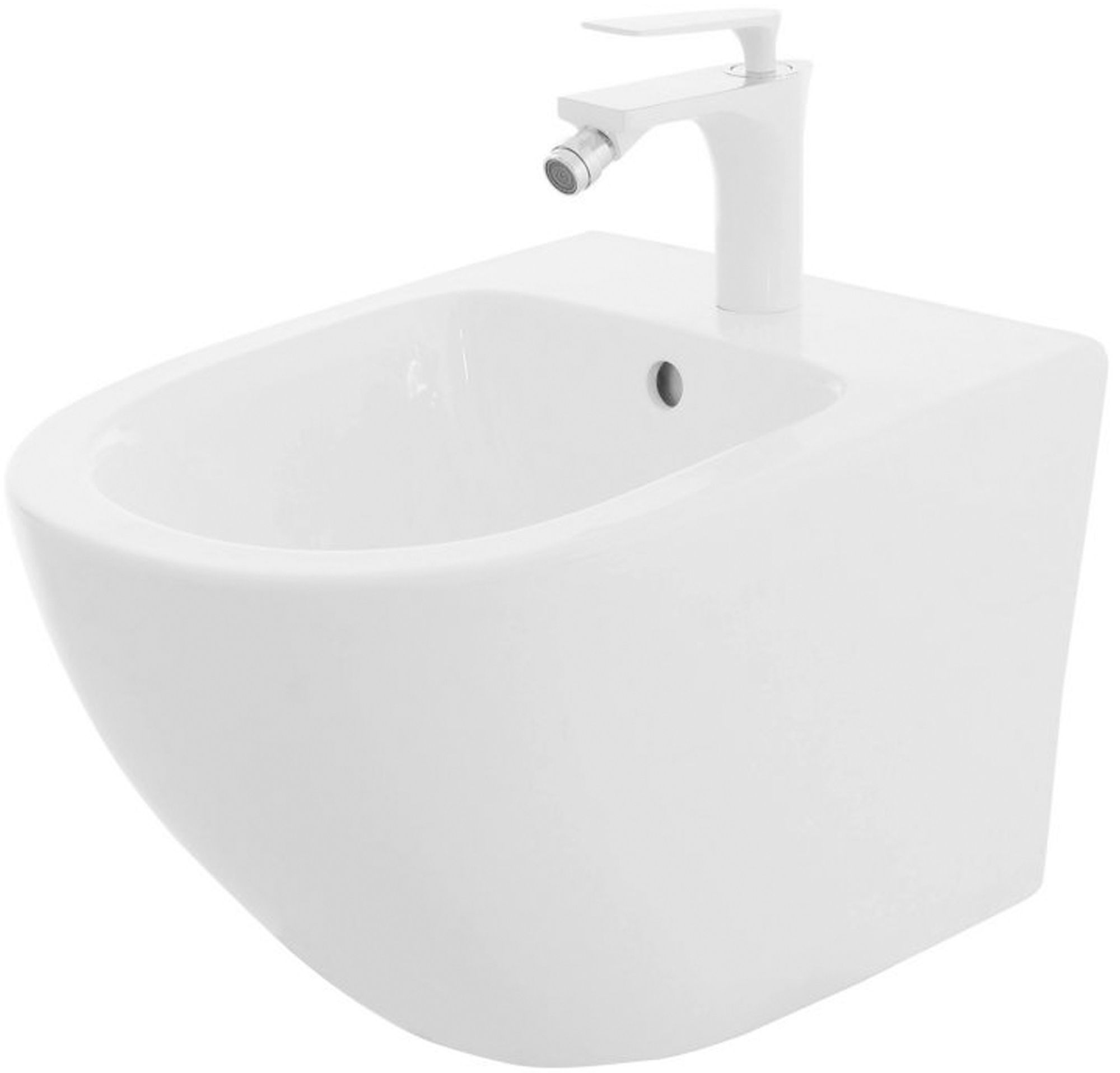 REA bidet CARLO CARTER MINI Hvid, 49,5x37x32,5cm