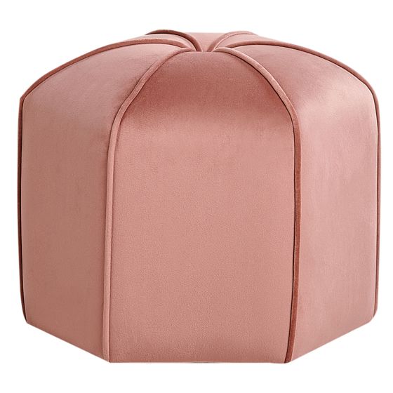 Puf WISHEK Velour Lyserød