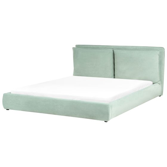 Seng Velour BAJONNA 180 x 200 cm Mintgrøn