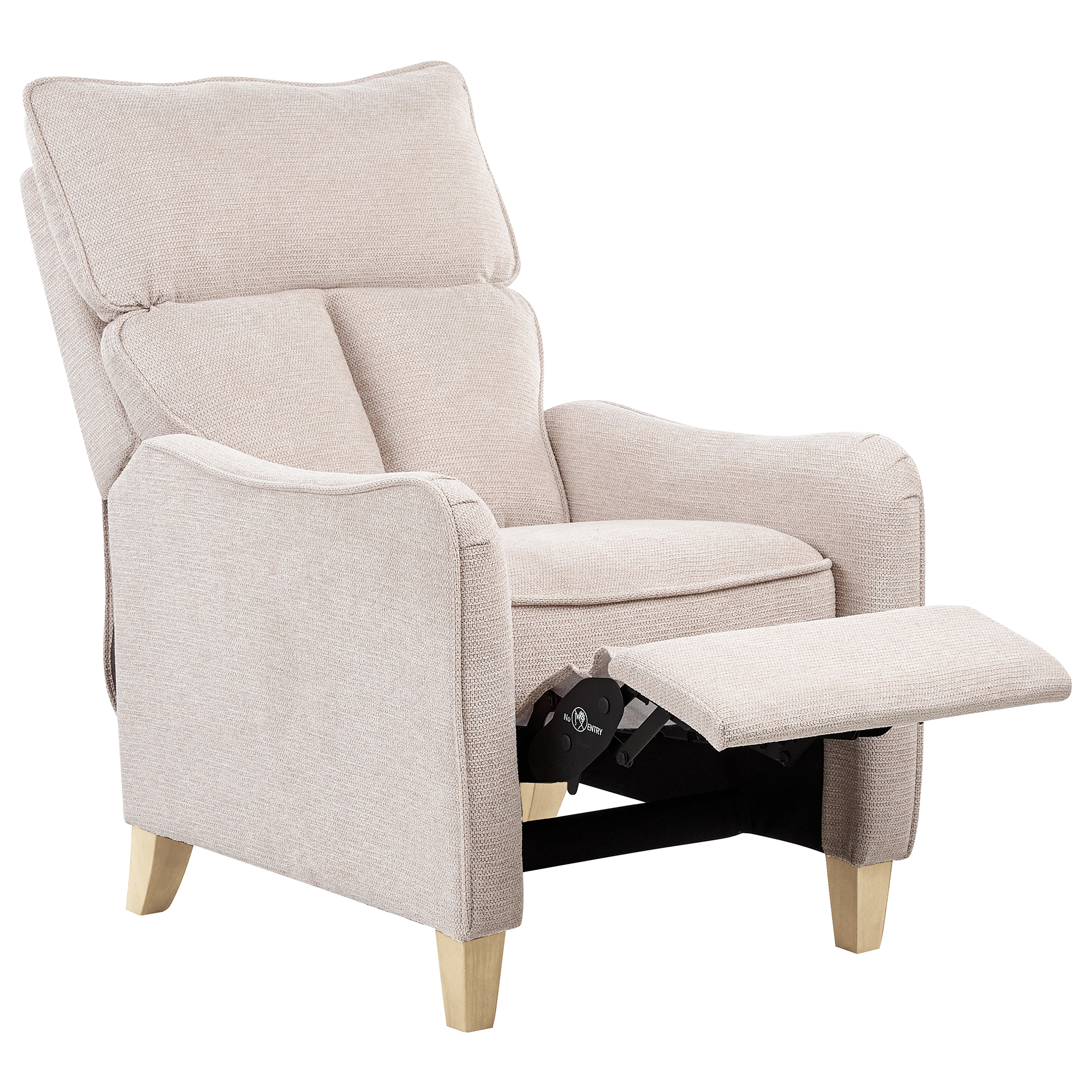 Recliner stol ROYSTON Inkl. fodstøtte Lys Beige