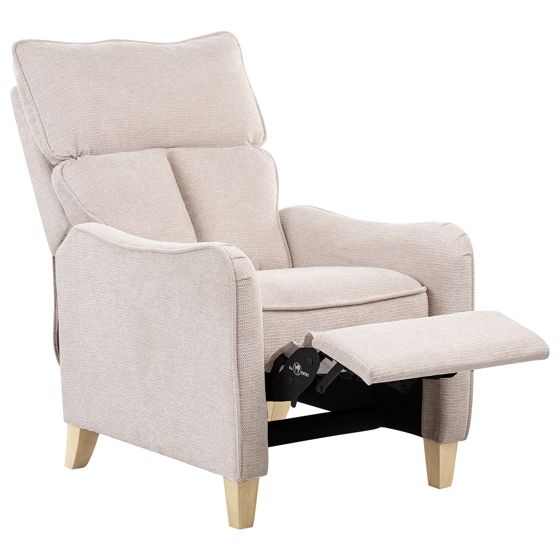 Recliner stol ROYSTON Inkl. fodstøtte Lys Beige
