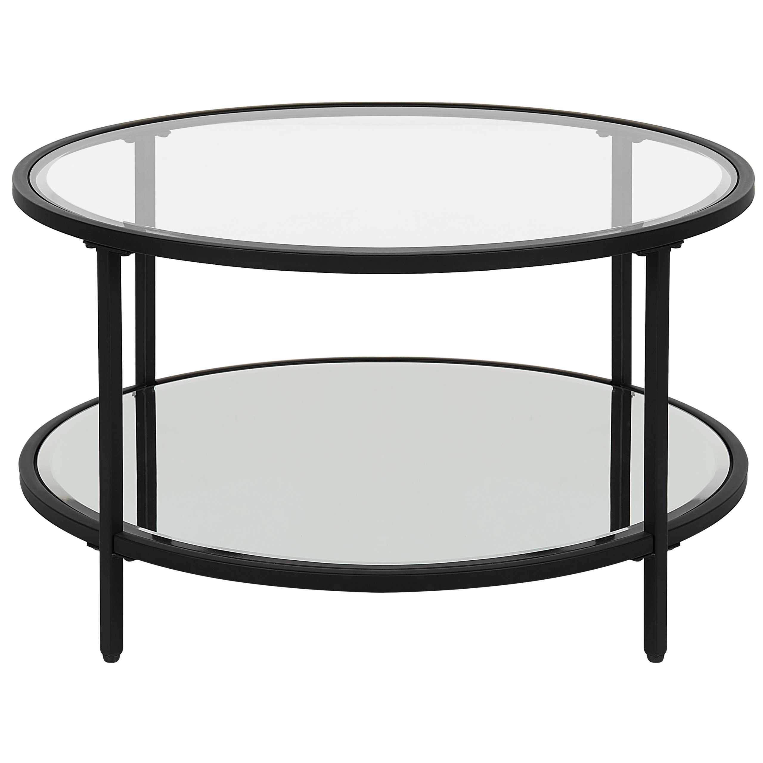 Sofabord BIRNEY Hærdet glas Sort