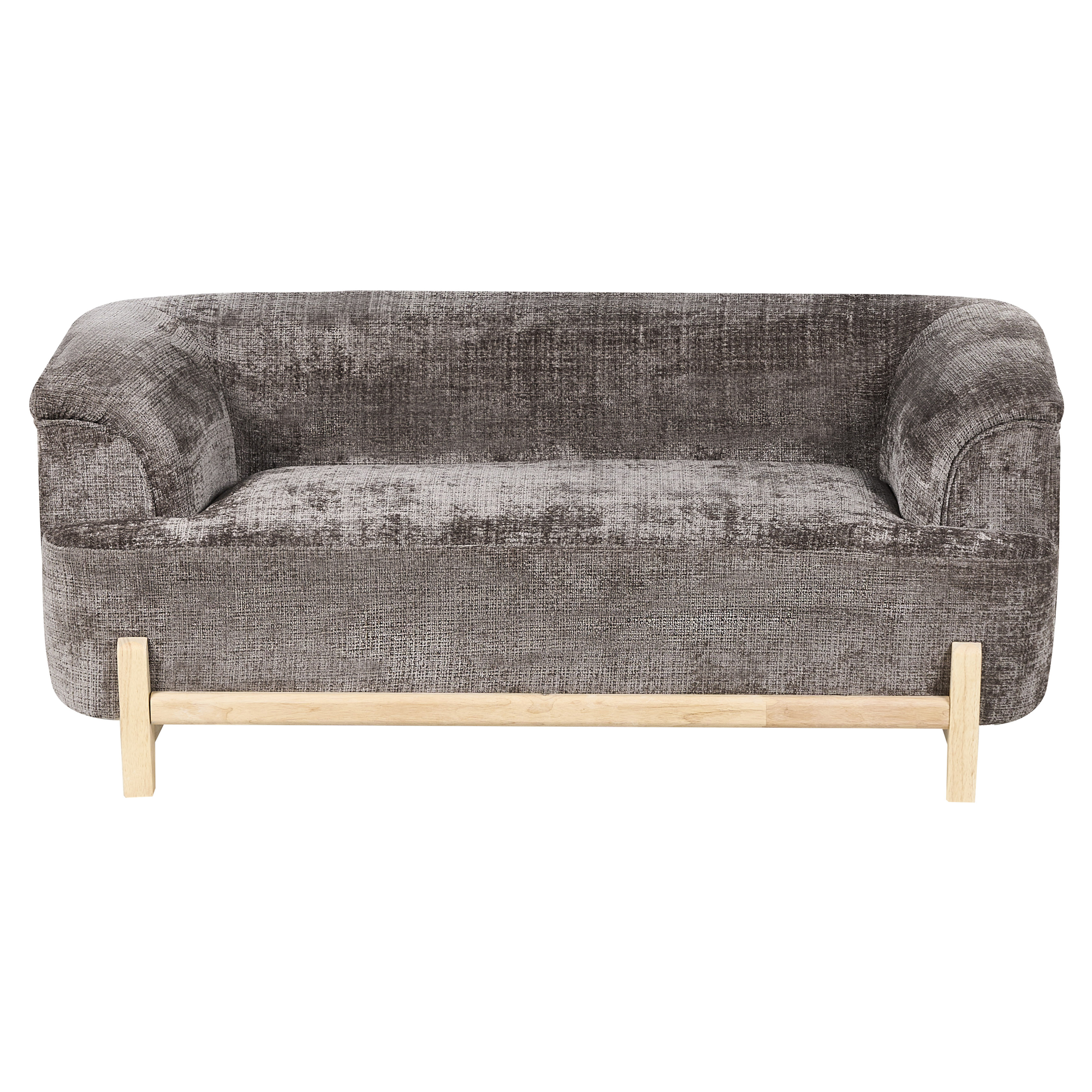 Sofa 2 personers ALNOR Chenille Brun