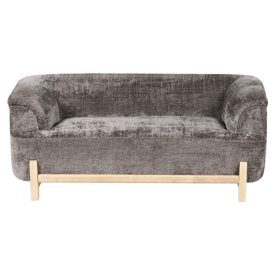 Sofa 2 personers ALNOR Chenille Brun