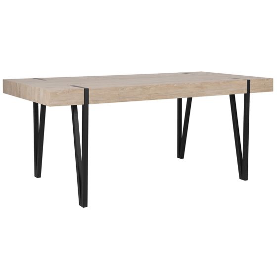 Spisebord ADENA Lysebrun 180 cm 90 cm
