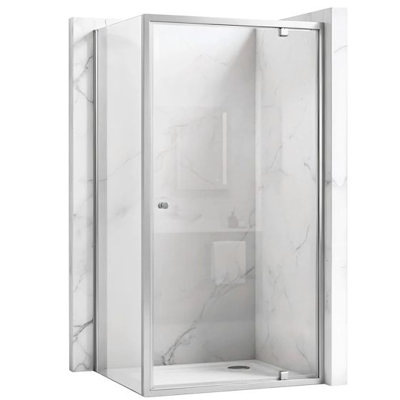 REA hjørnebrusekabine PRIMO SWING 80X90 Krom, 80x90x190cm
