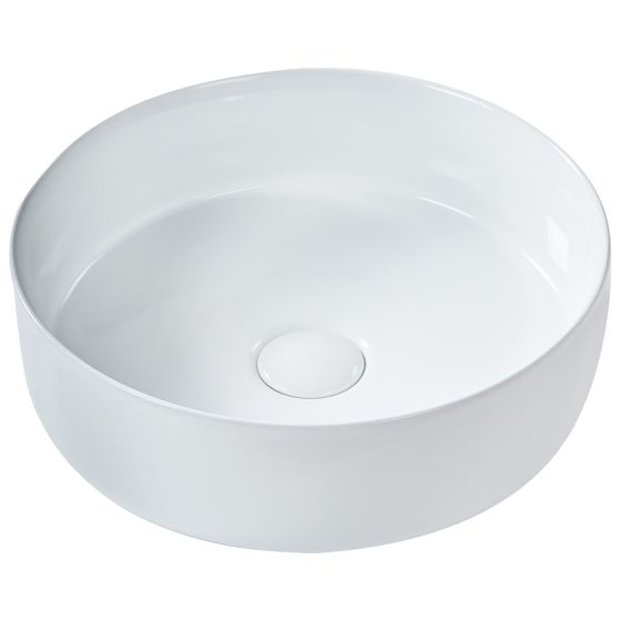 Vask til bordplade CALIG ⌀ 36 cm Keramik Hvid