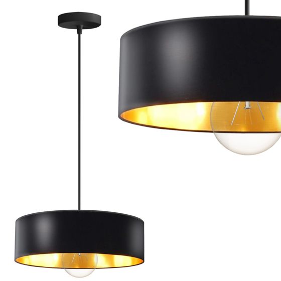 TOOLIGHT hængende loftlampe APP1333-1CP Sort 6x20,2x6cm