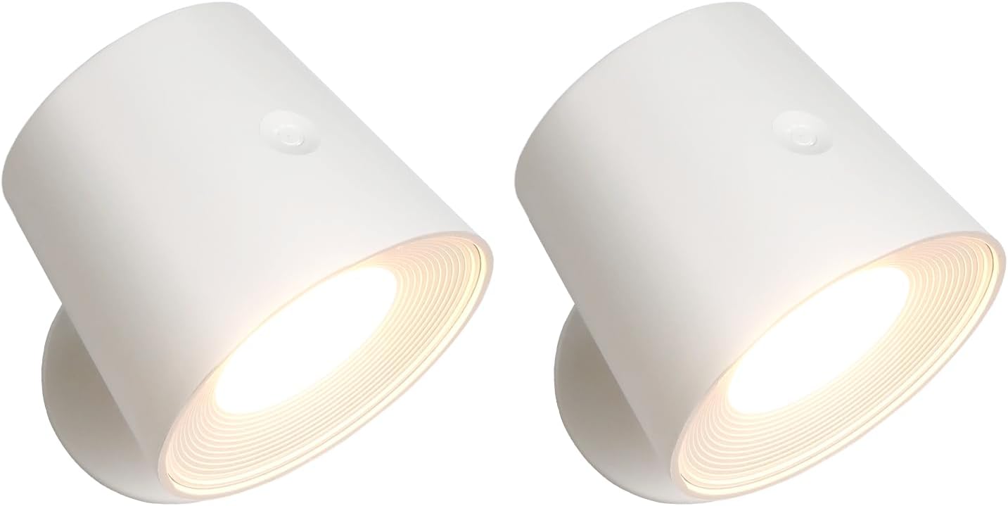 NETTLIFE Sæt med 2 indendørs metalvæglamper med bur, dæmpbar, moderne 360°