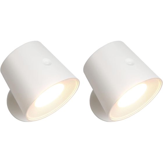 NETTLIFE Sæt med 2 indendørs metalvæglamper med bur, dæmpbar, moderne 360°