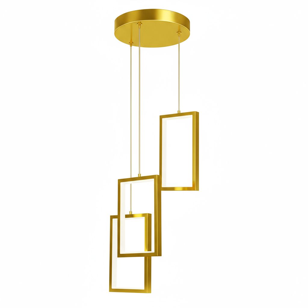 Toolight Pendellampe LHJ088-3CP LED Guld 12x12x20cm